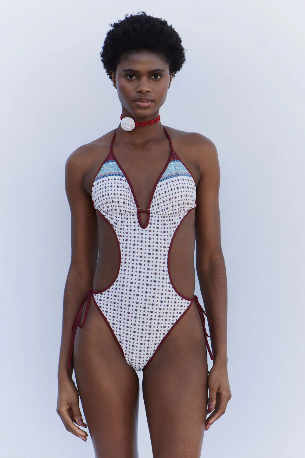 Adriana Monokini One Piece Swimsuit - Sand Paisley - Image 3