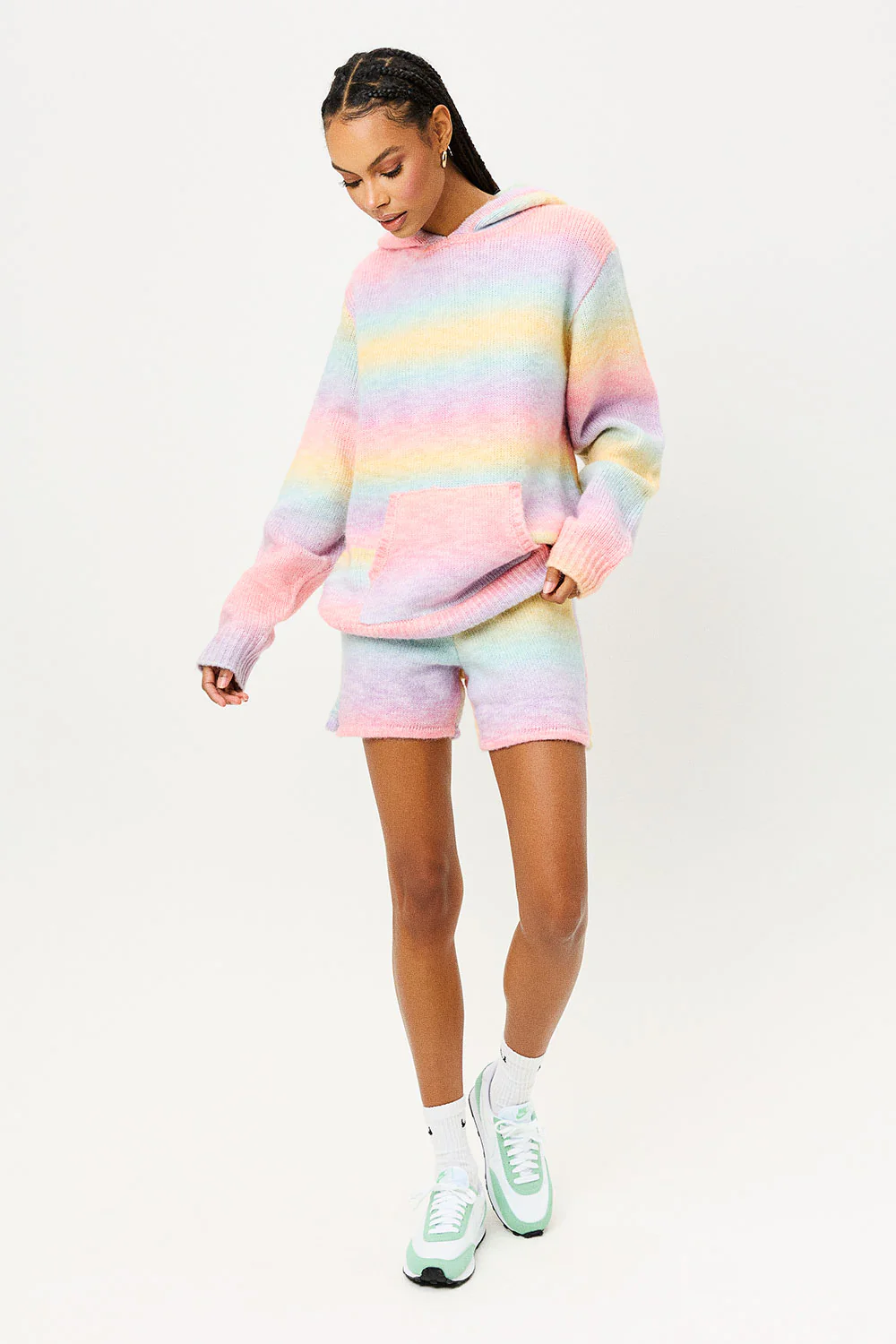 Aiden Knit Sweatshirt - Cotton Candy - Image 2