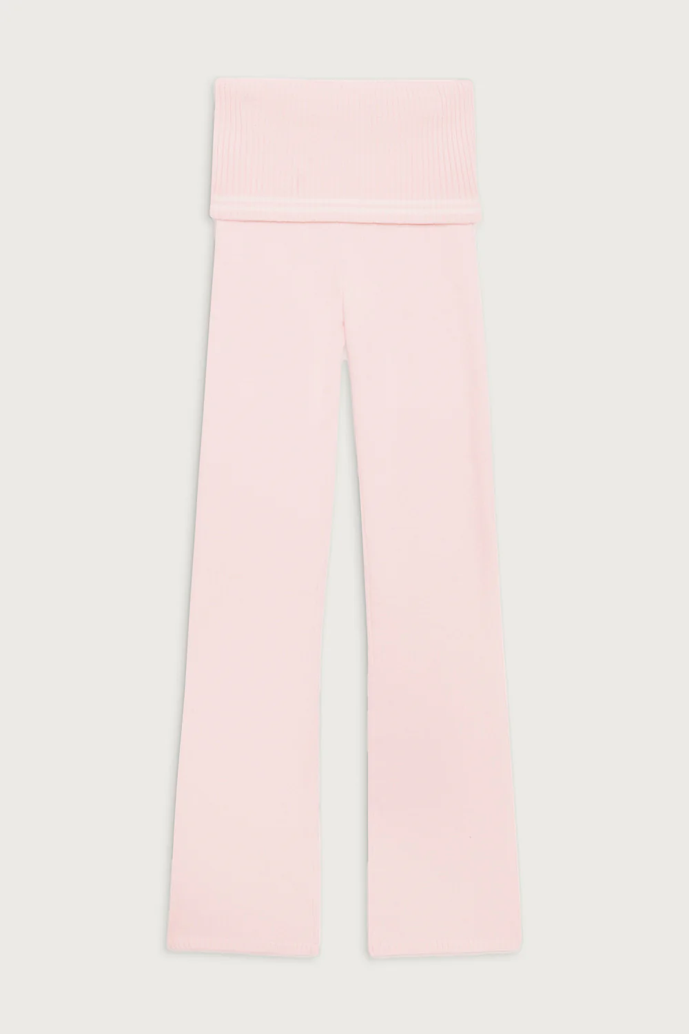 Aimee Cloud Knit Flare Pant - Rosebud Pink - Image 3