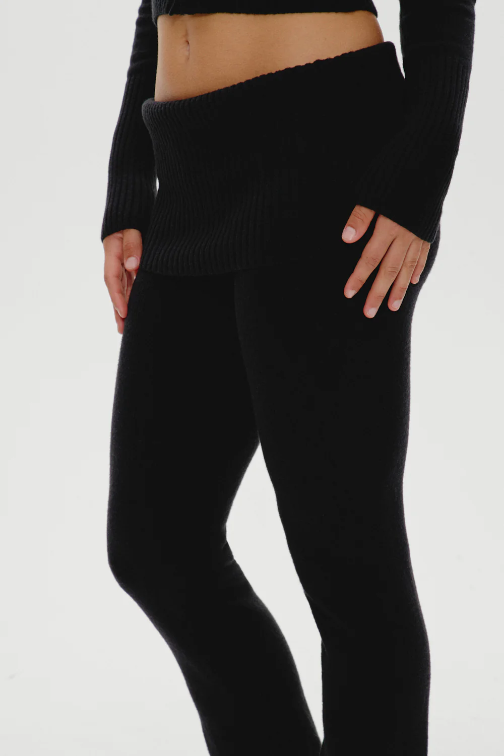 Aimee Knit Pants - Black - Image 5