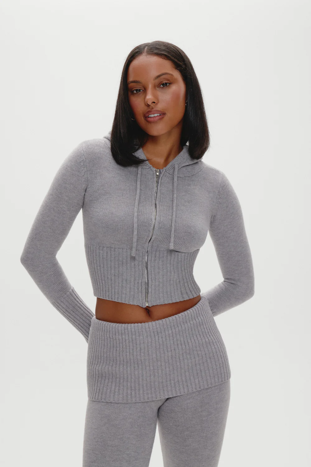 Aimee Knit Pants - Rain Cloud - Image 5