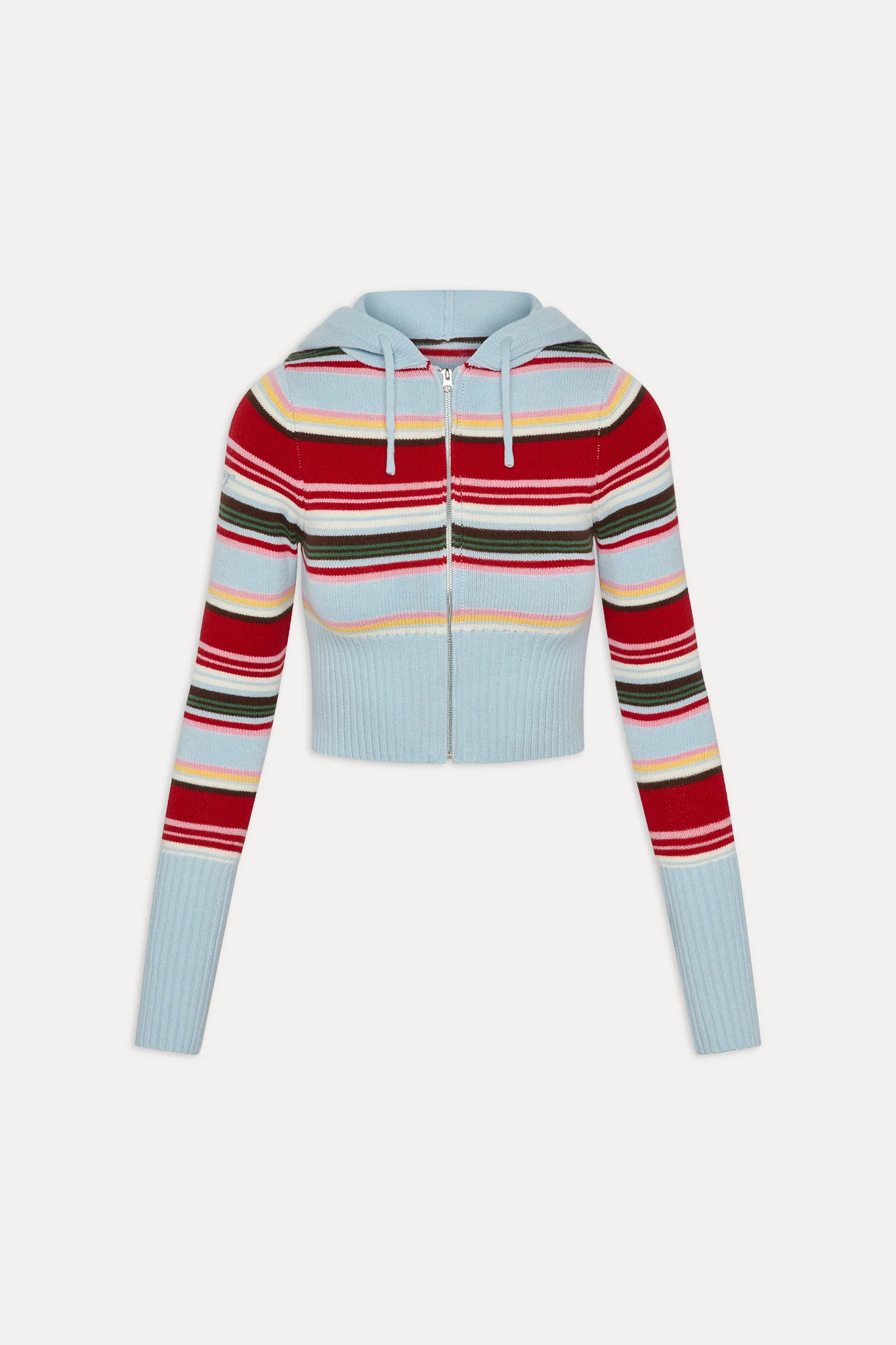 Aimee Zip Up Knit Hoodie - Ocean Ave - Image 3