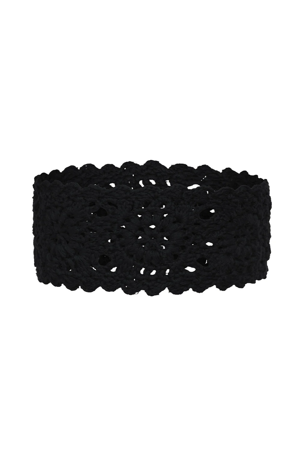 Amore Crochet Headband - Black - Image 3