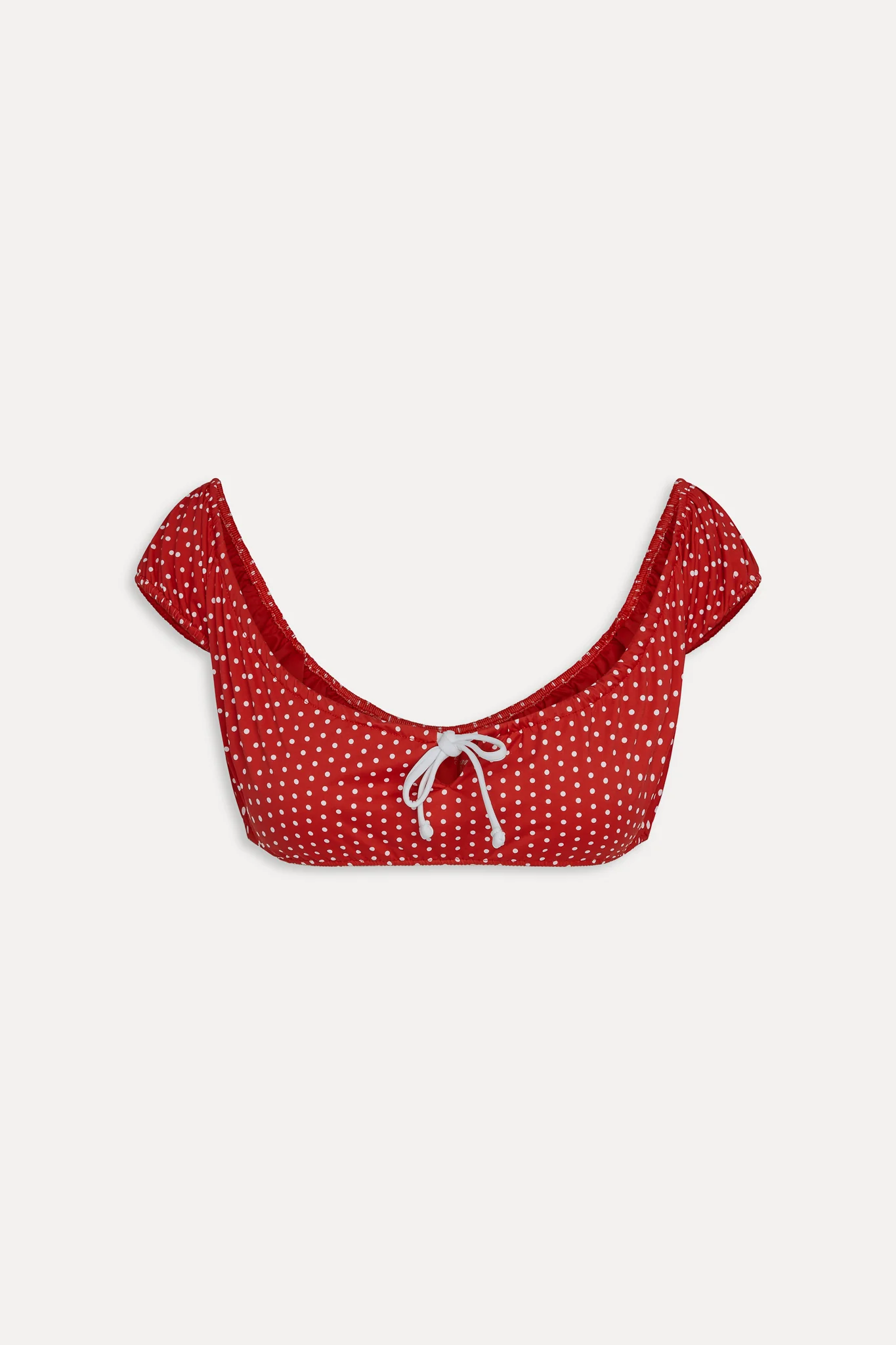 Angel Bikini Top - Red Polka Dot - Image 3
