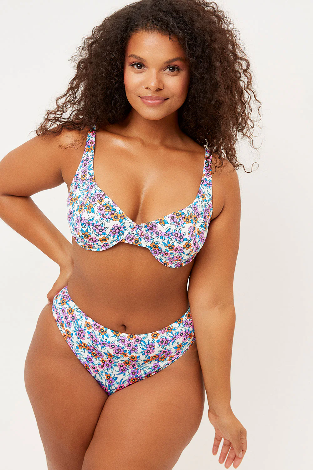 Anna Underwire Floral Bikini Top - Flower Farm - Image 3