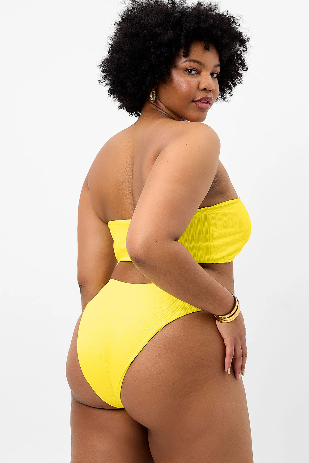 Anne Plissé Full Coverage Bikini Bottom - Pina Colada - Image 3