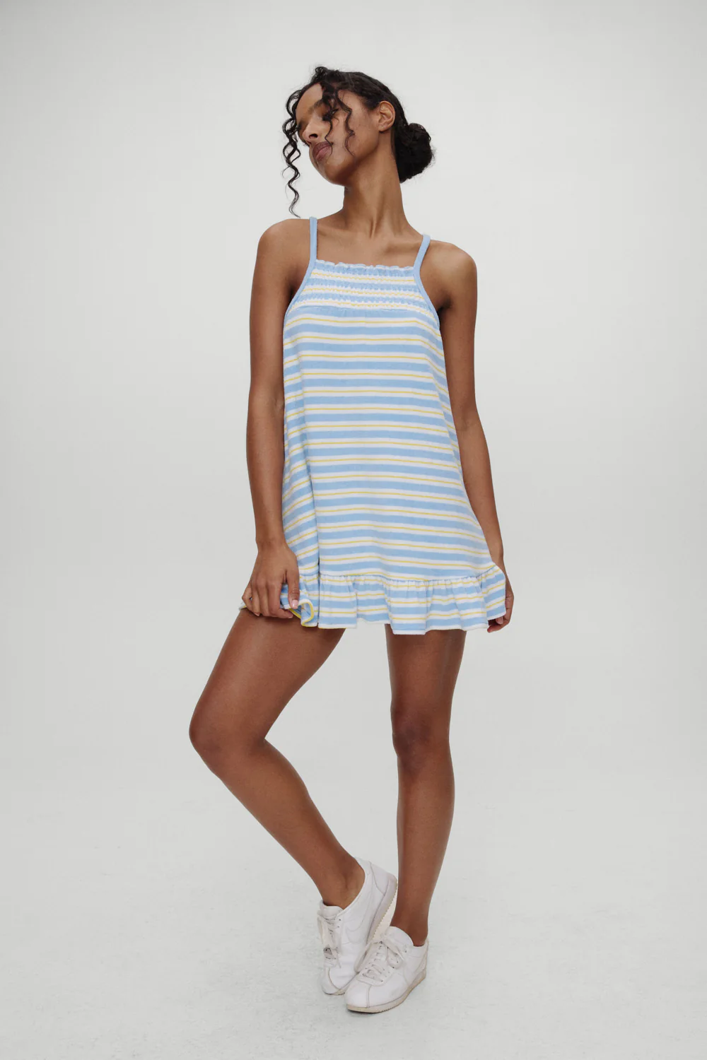 April Striped Babydoll Dress - Ashbury Stripe - Image 6