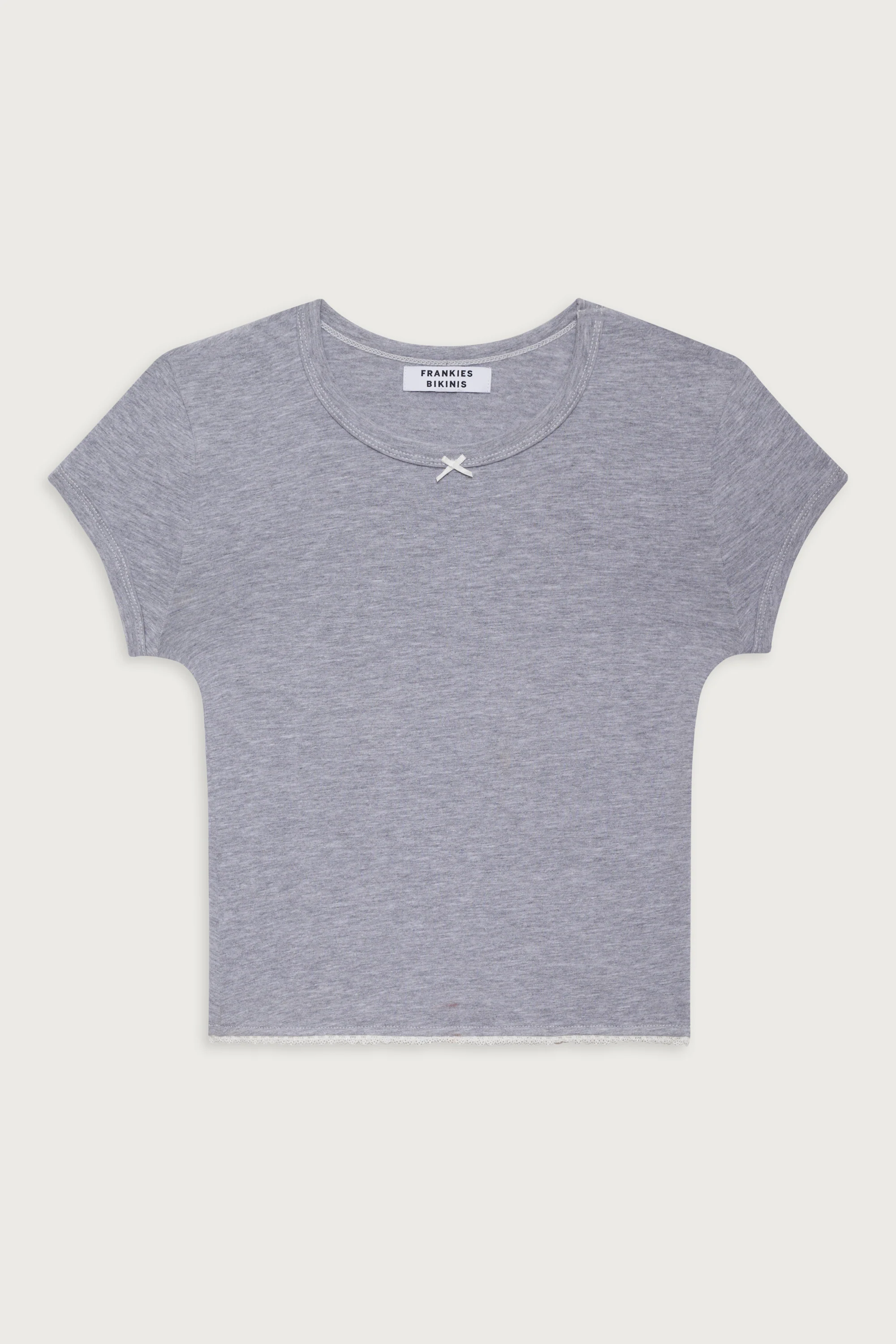 Archie Cotton Tee - Heather Grey - Image 3