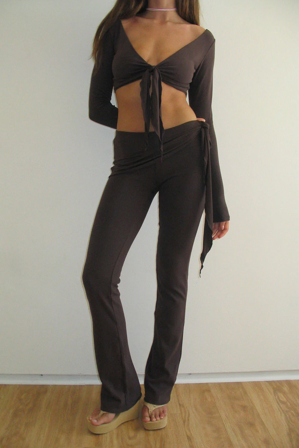 Astrid Low Rise Flare Legging - Creme Brulee - Image 5