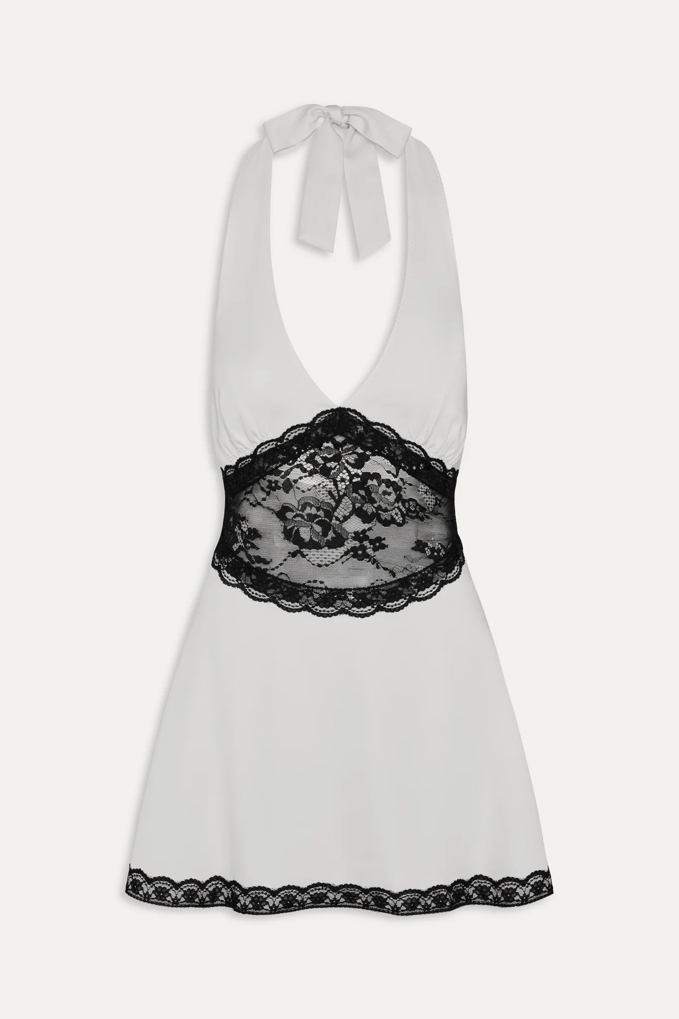 Audrey Satin Mini Dress - Soft Sand - Image 3