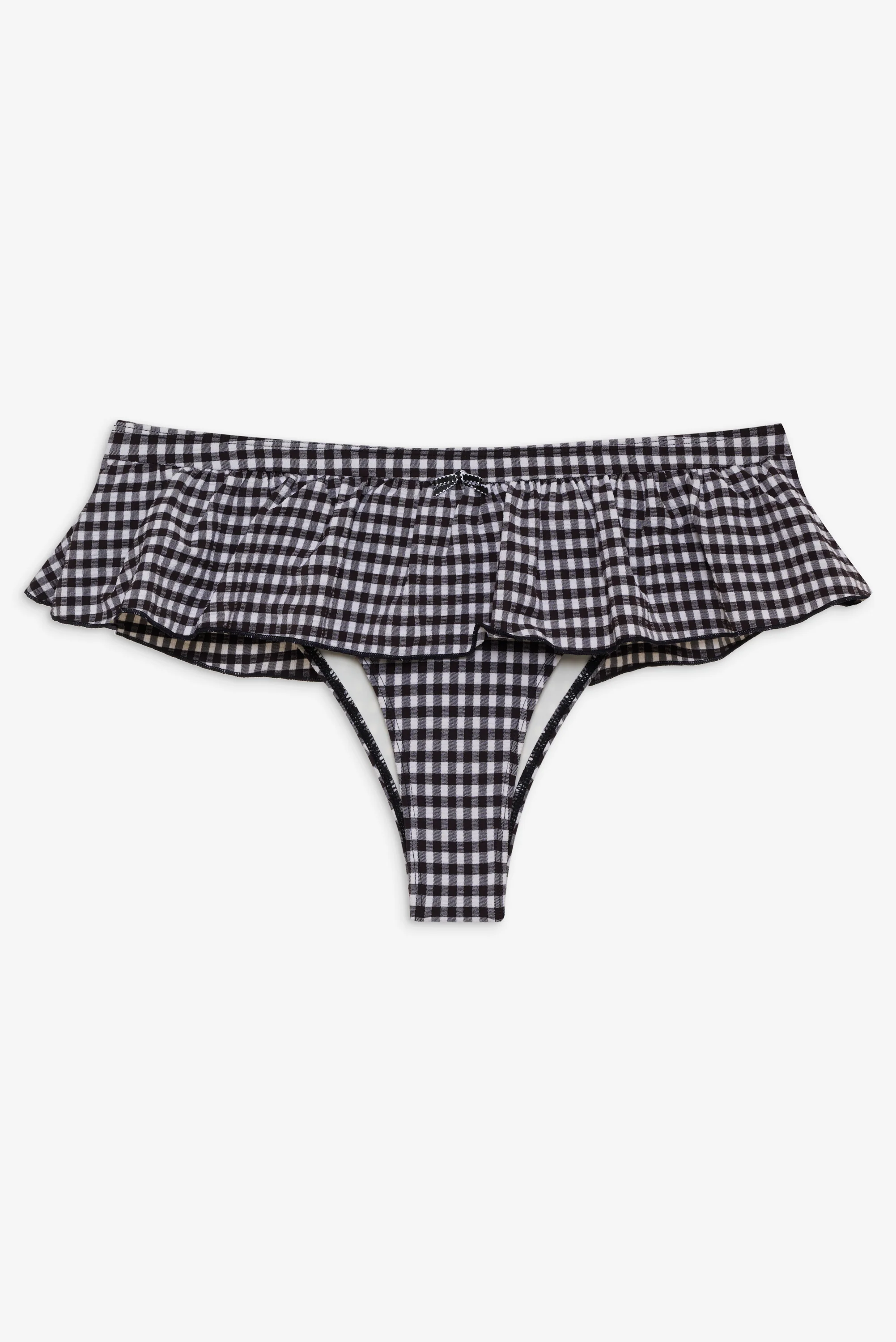 Augustine Gingham Swim Skirt - Blackberry Gingham - Image 3