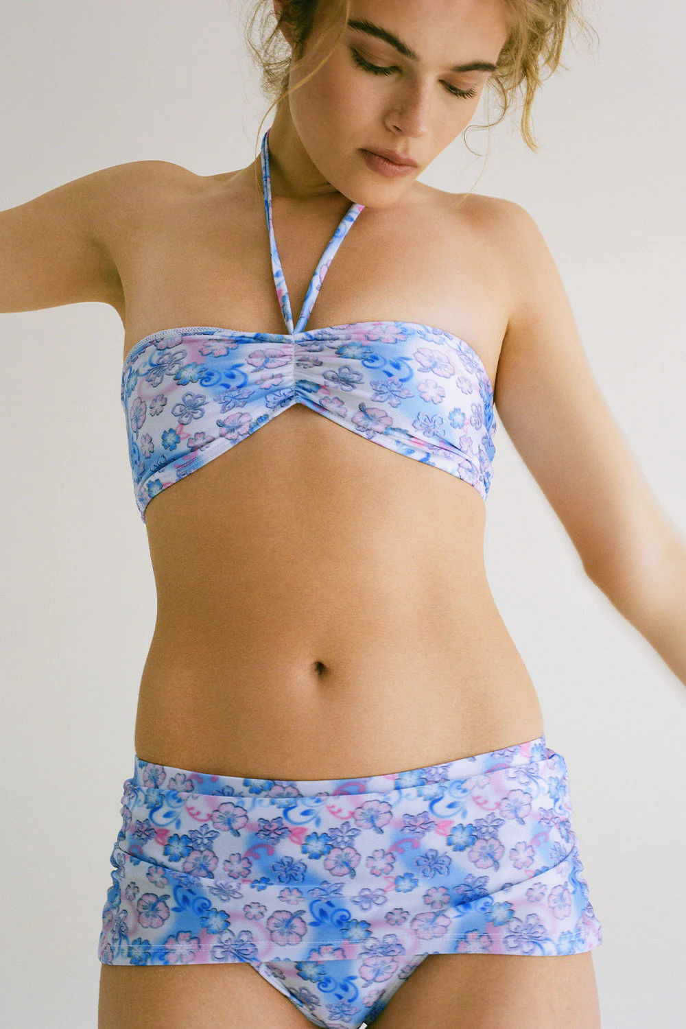 Ava Floral Shine Bikini Bottom - City of Angels - Image 4