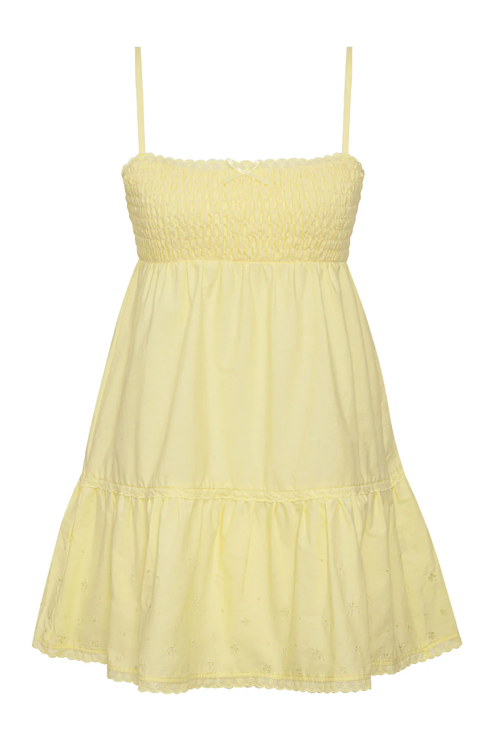 Baby Embroidered Mini Dress - Honey Butter - Image 4