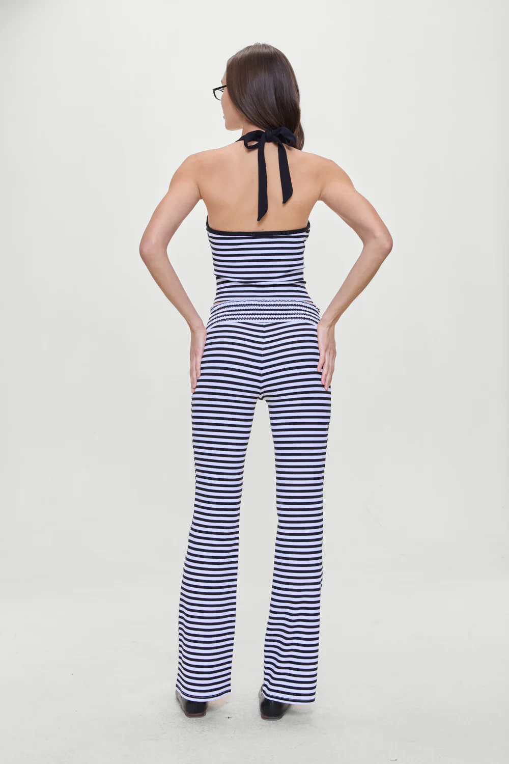 Bambi Striped Flare Pants - Silhouette Stripe - Image 3