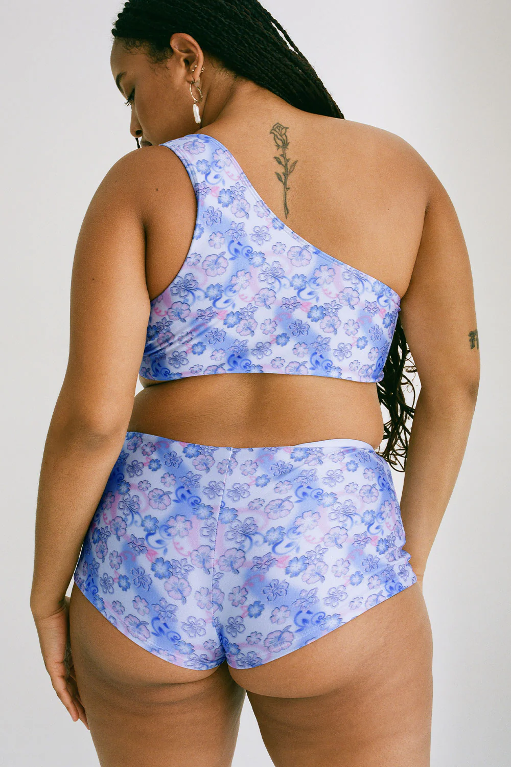 Barb One Shoulder Shine Bikini Top - City of Angels - Image 4