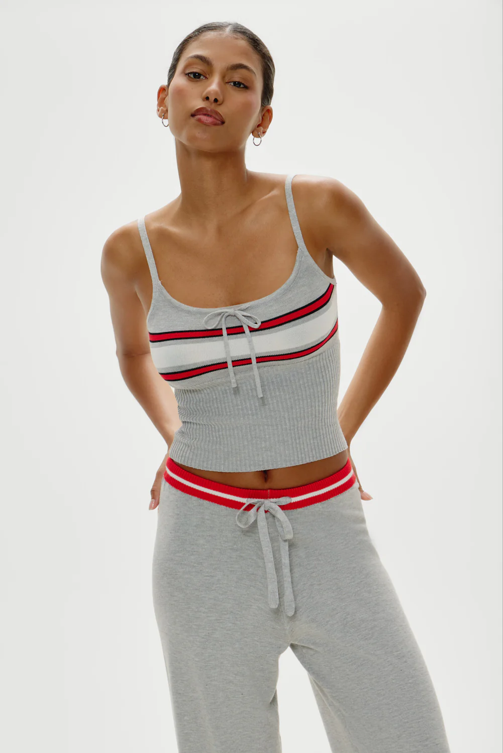 Barrymore Knit Tank Top - Mochi Stripe - Image 5