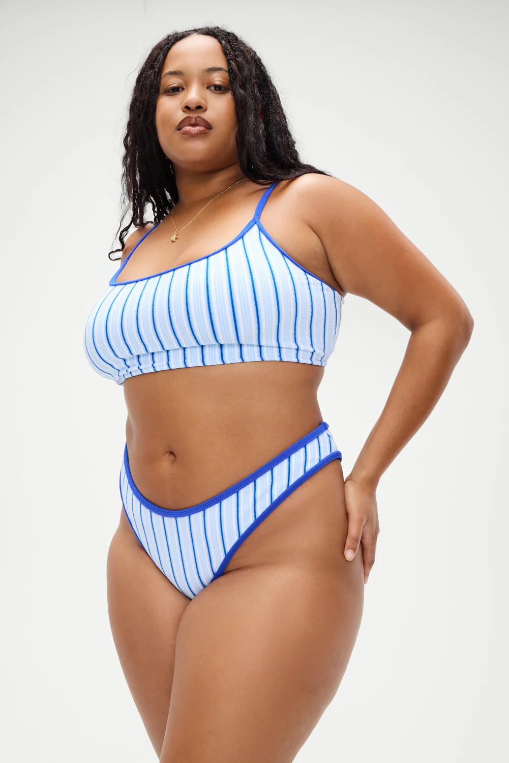 Bay View Bralette Bikini Top - Seaside Stripe - Image 5