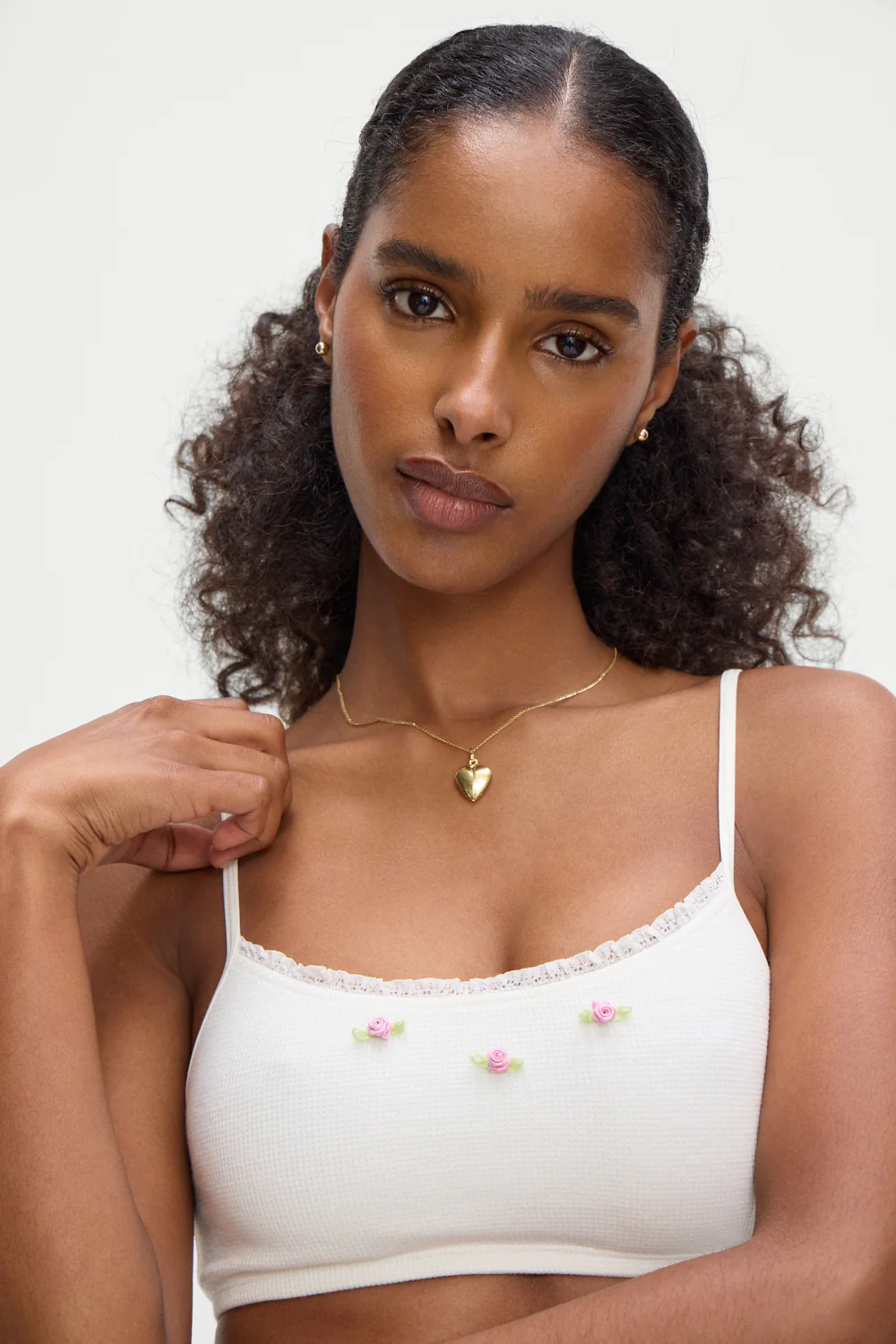 Beck High Waisted Bikini Bottom - White - Image 4
