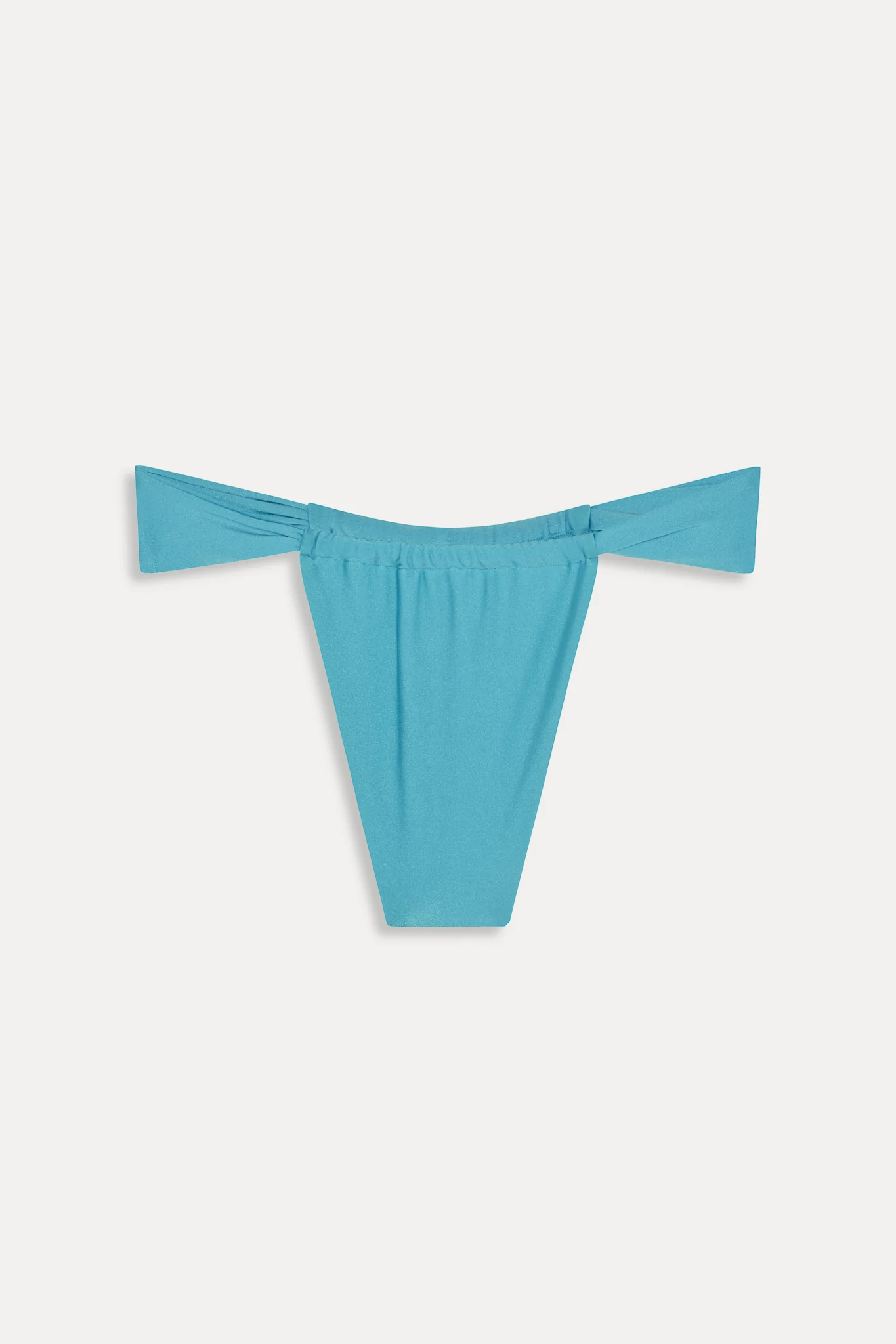 Beckett Satin Micro Bikini Bottom - Cyan Shine - Image 3