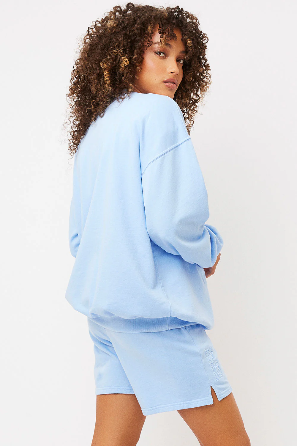 Bennie Oversized Crewneck Sweatshirt - Chambray - Image 4