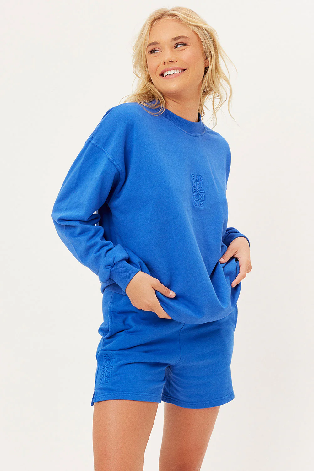 Bennie Oversized Crewneck Sweatshirt - Pacific - Image 2