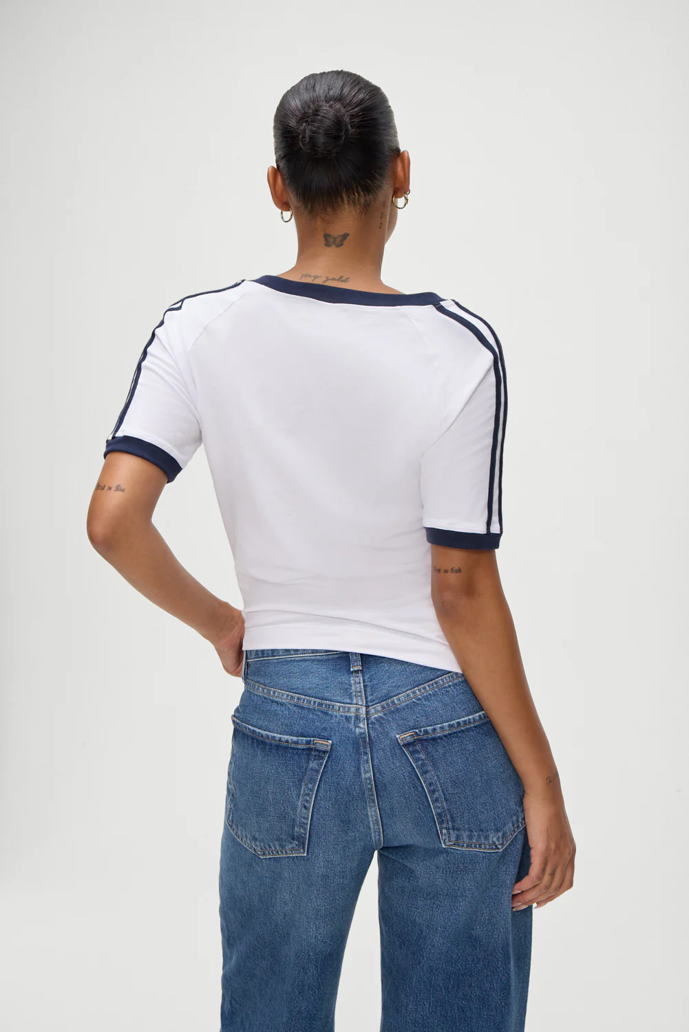 Bodega V Neck Shirt - White - Image 2