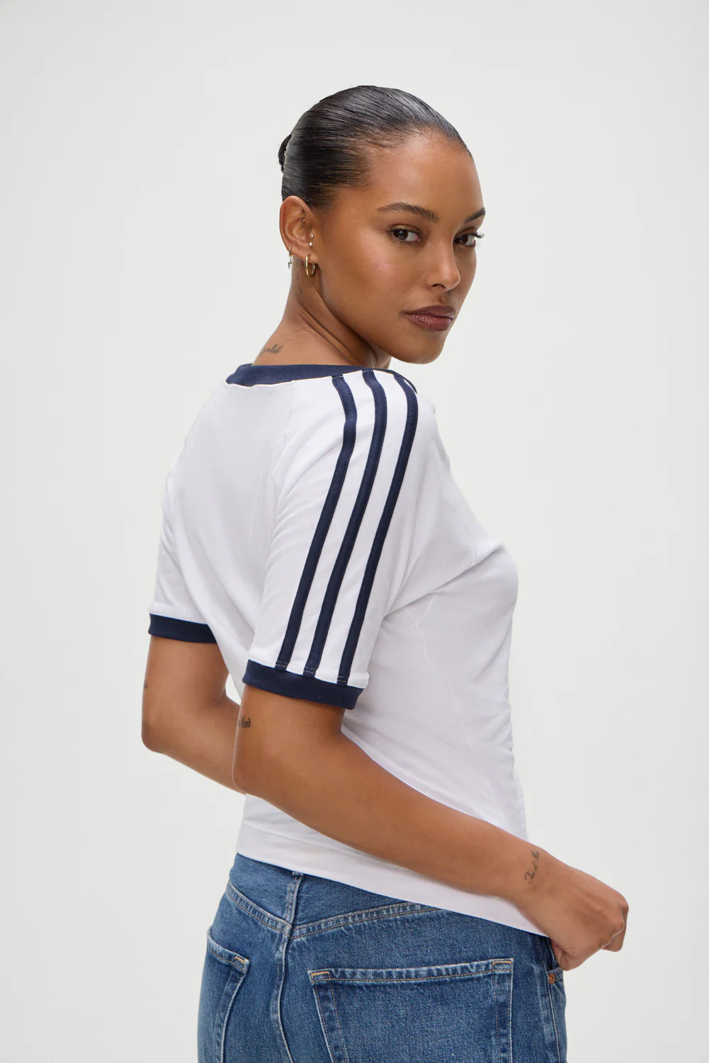 Bodega V Neck Shirt - White - Image 4
