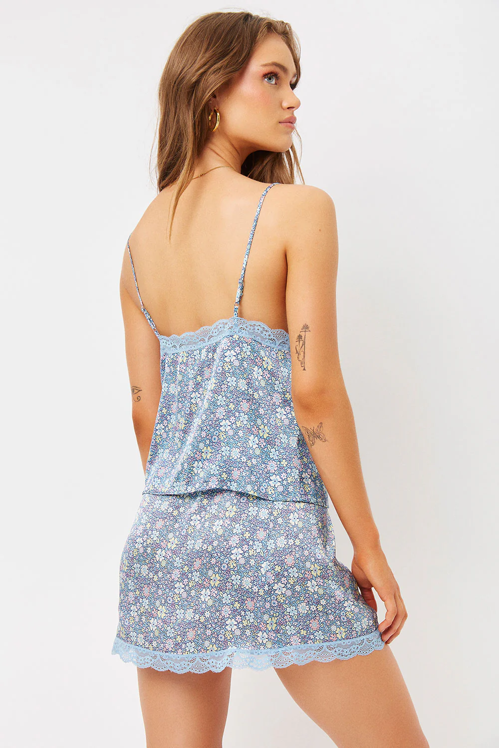 Boden Lace Silk Skirt - Springtime - Image 3