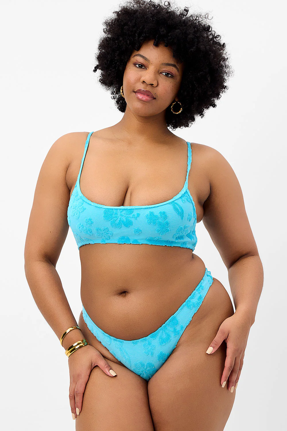 Boots Terry Skimpy Bikini Bottom - Blue Isle - Image 3