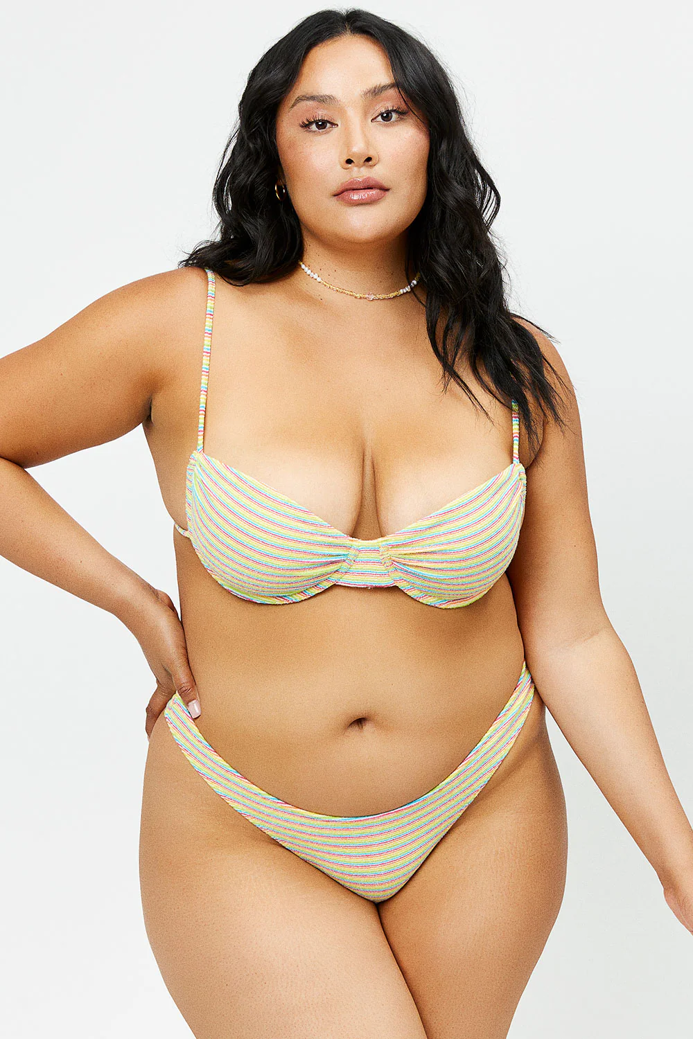 Boots Terry Skimpy Bikini Bottom - Lovers Stripe Terry - Image 2