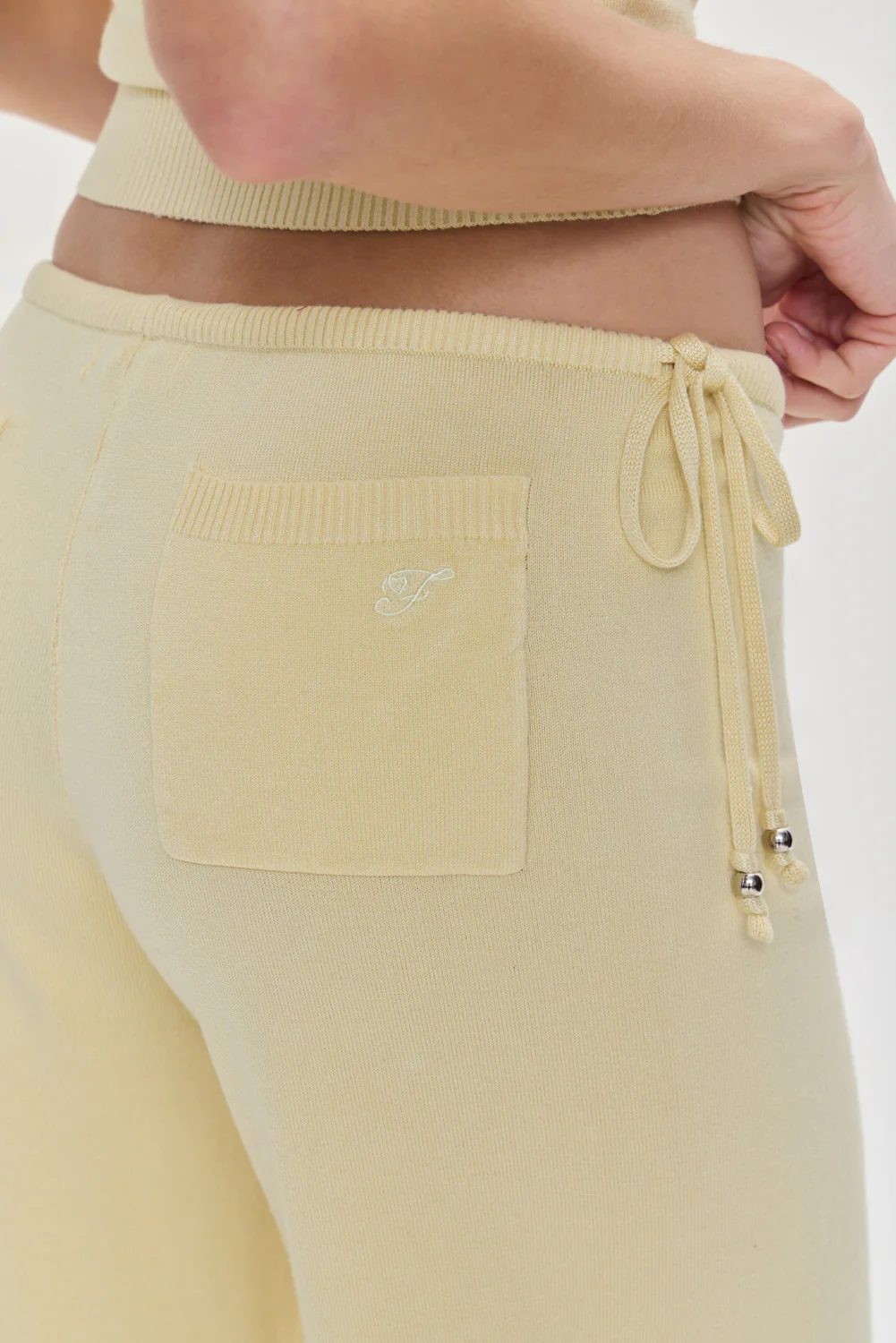 Breeze Low Rise Knit Pants - Buttercup - Image 2
