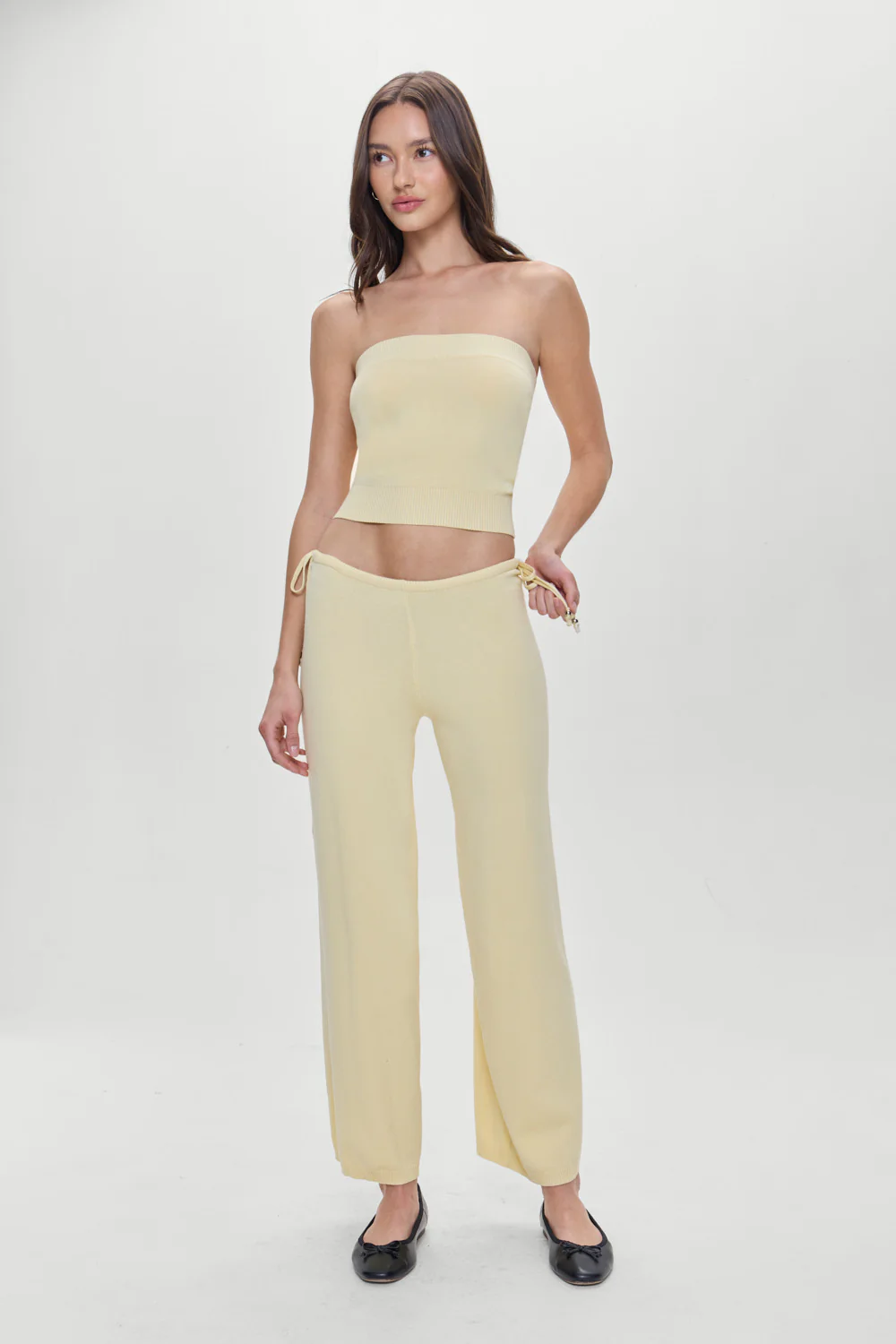 Breeze Low Rise Knit Pants - Buttercup - Image 4