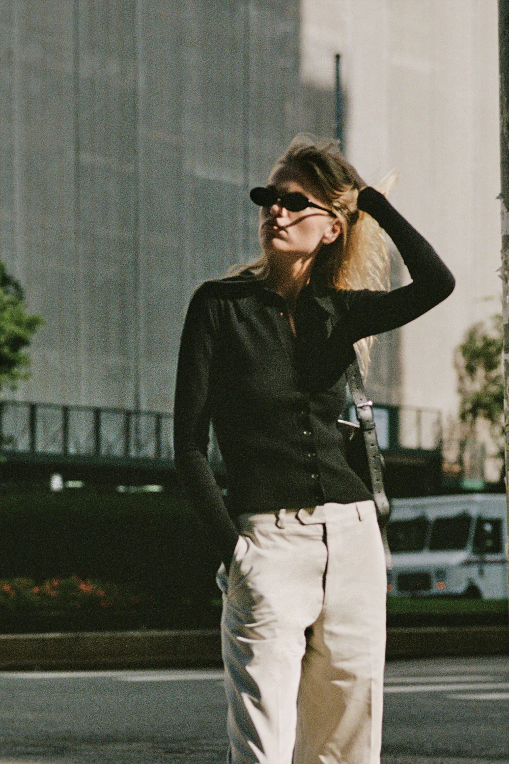 Brooks Button Up Sweater - Black - Image 6