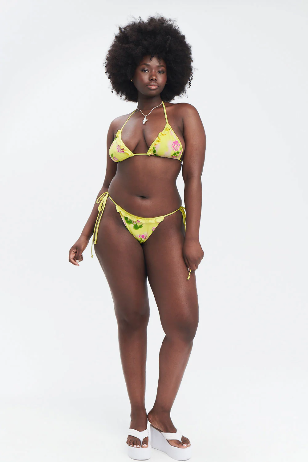Camilla Floral String Bikini Bottom - Mojito - Image 3