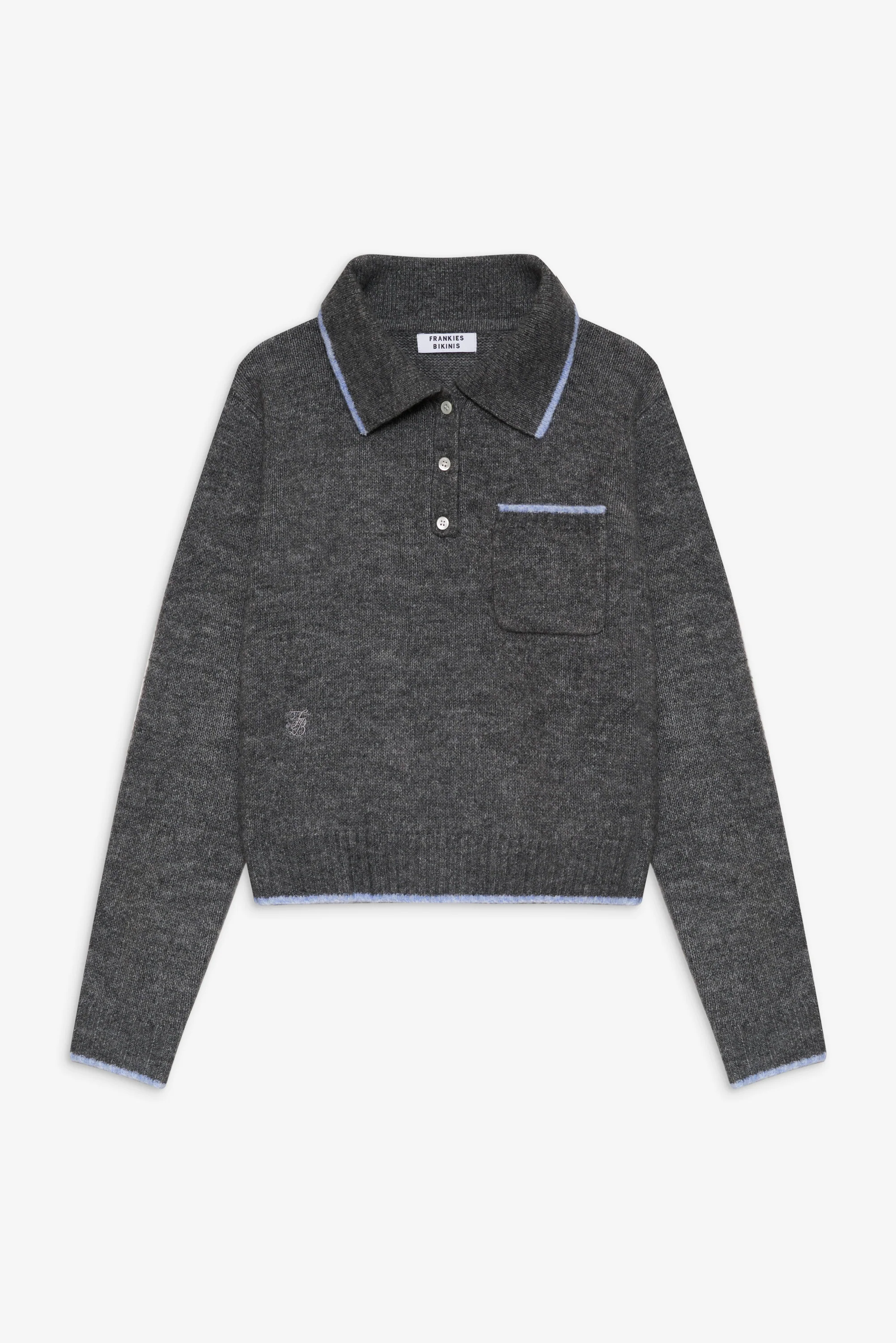 Carolyn Collared Sweater - Winter Sky - Image 3