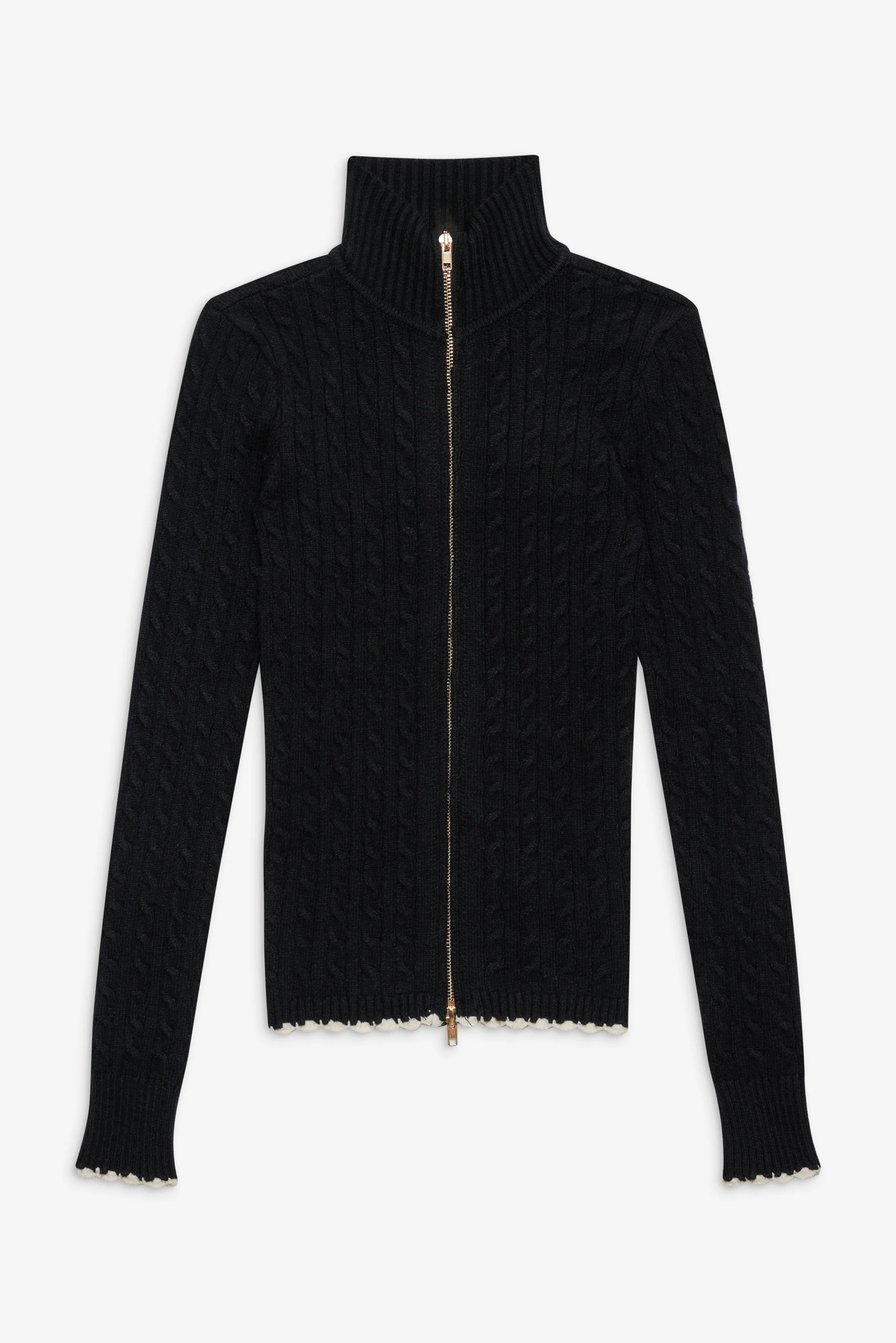 Carter Cable Knit Sweater - Black - Image 3