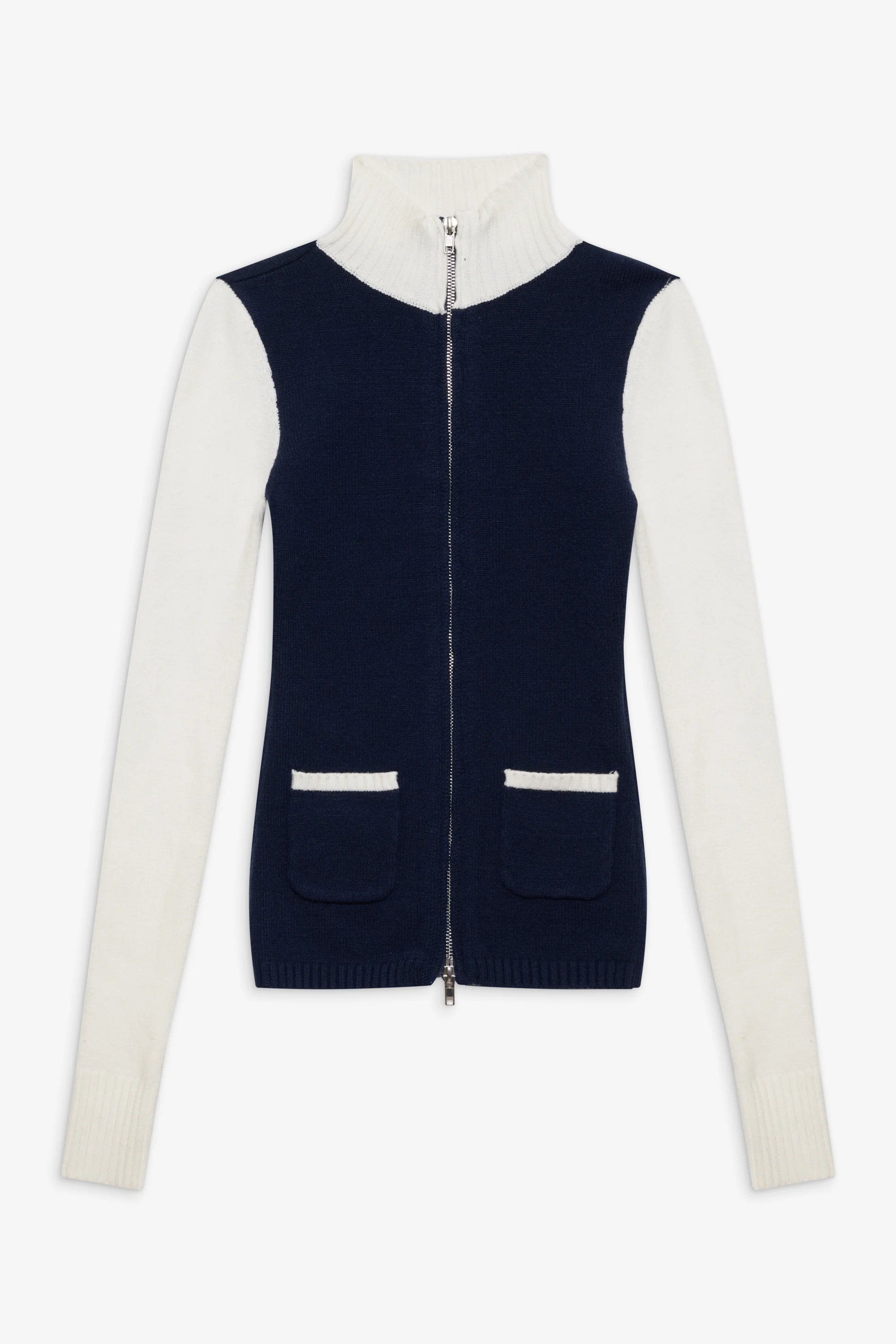 Carter Zip Up Knit Sweater - Starlight - Image 3