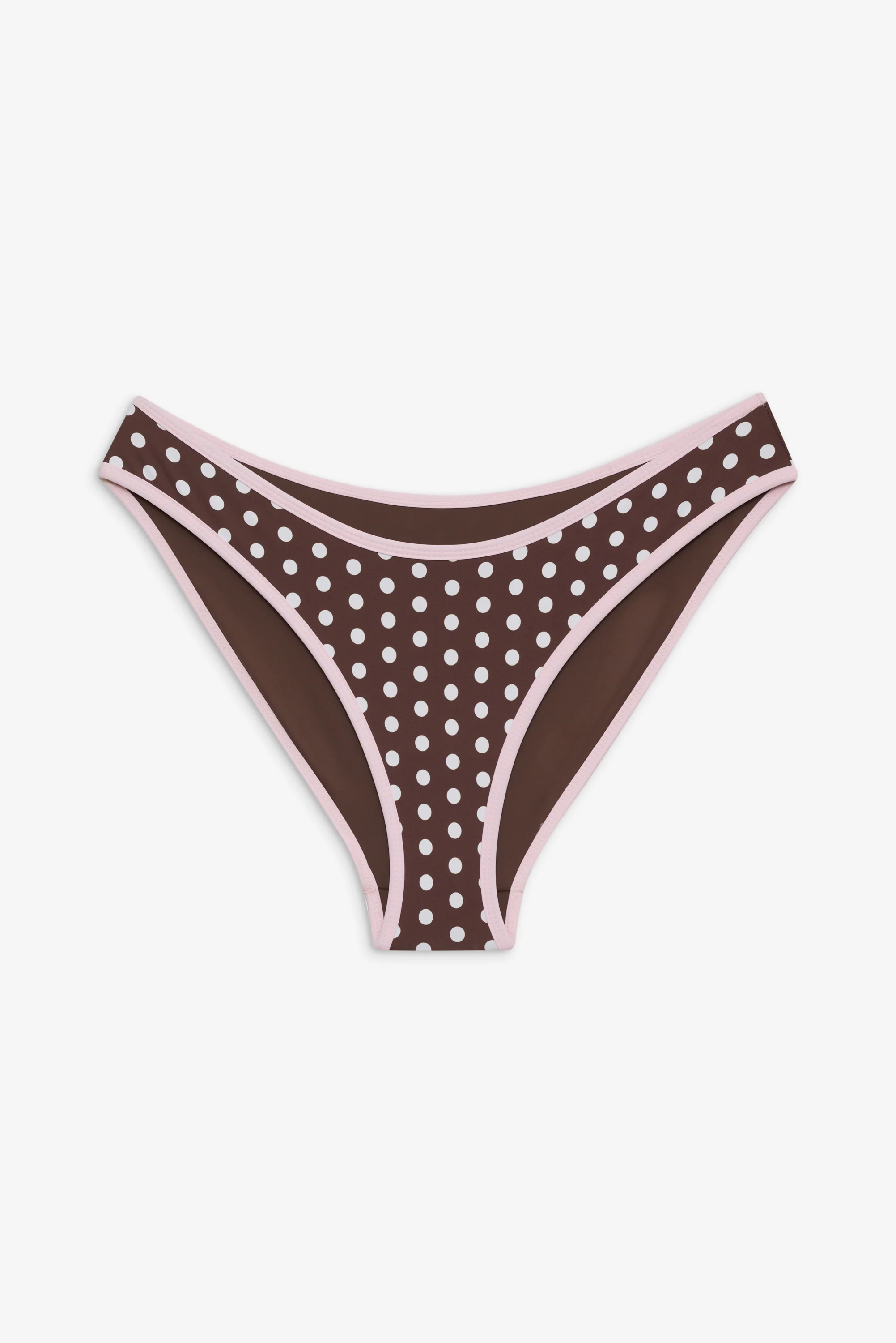 Catalina Full Coverage Bikini Bottom - Cocoa Dot - Image 3