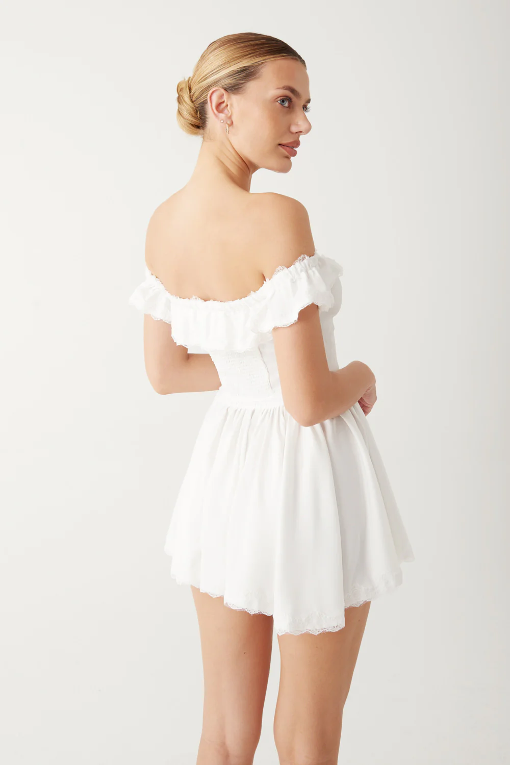 Charli Mini Dress - White - Image 2
