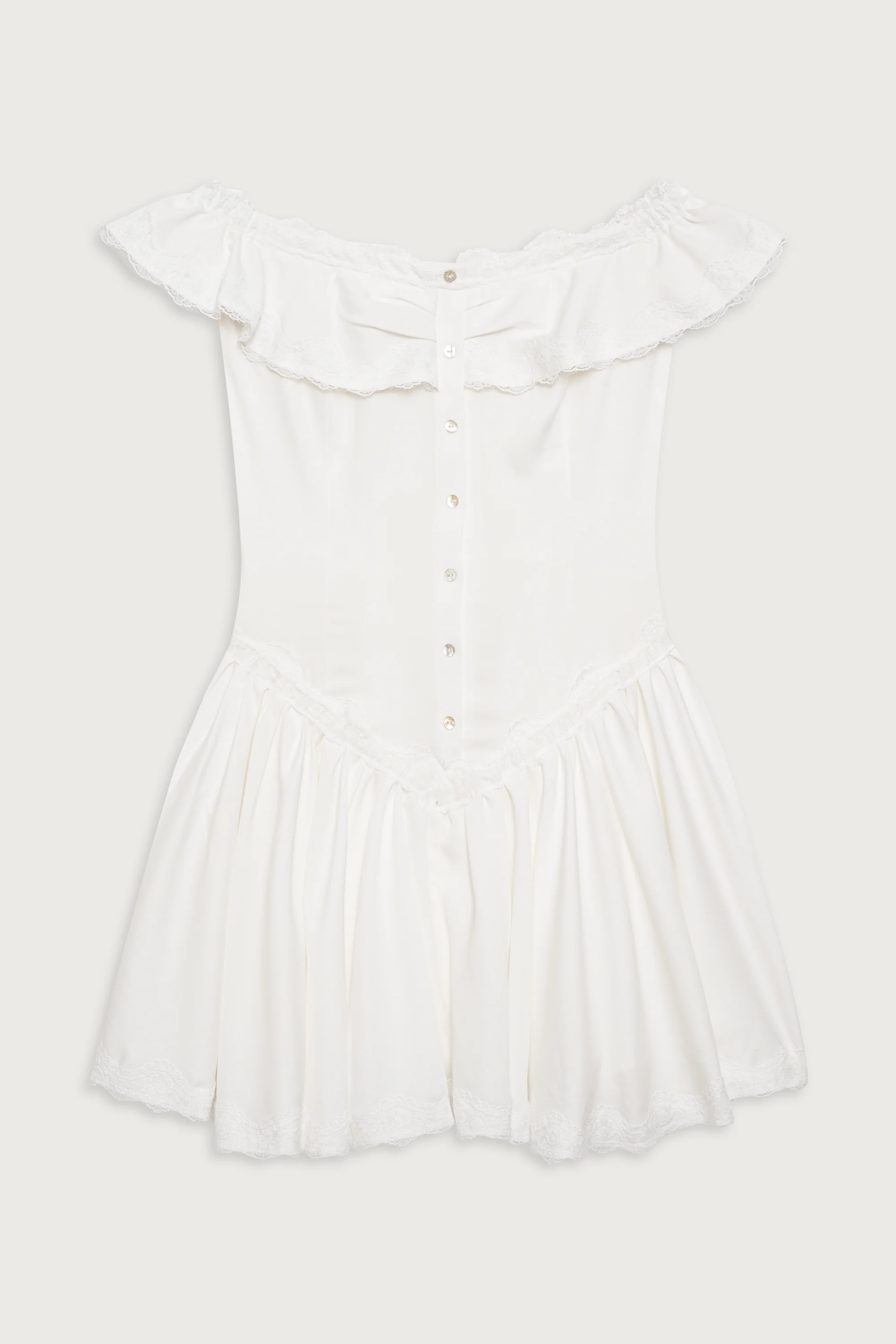 Charli Mini Dress - White - Image 3
