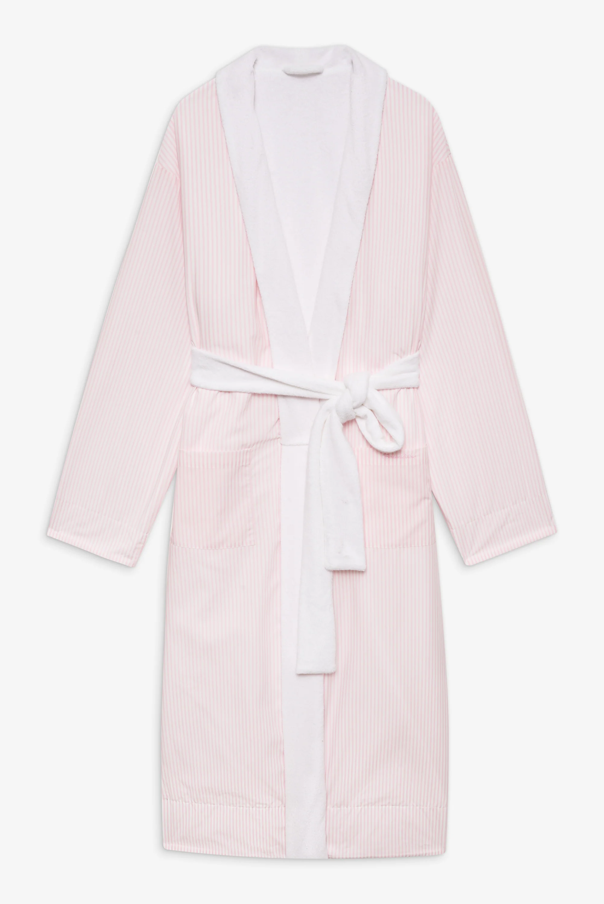 Chateau Terry Robe - Pink Stripe - Image 3