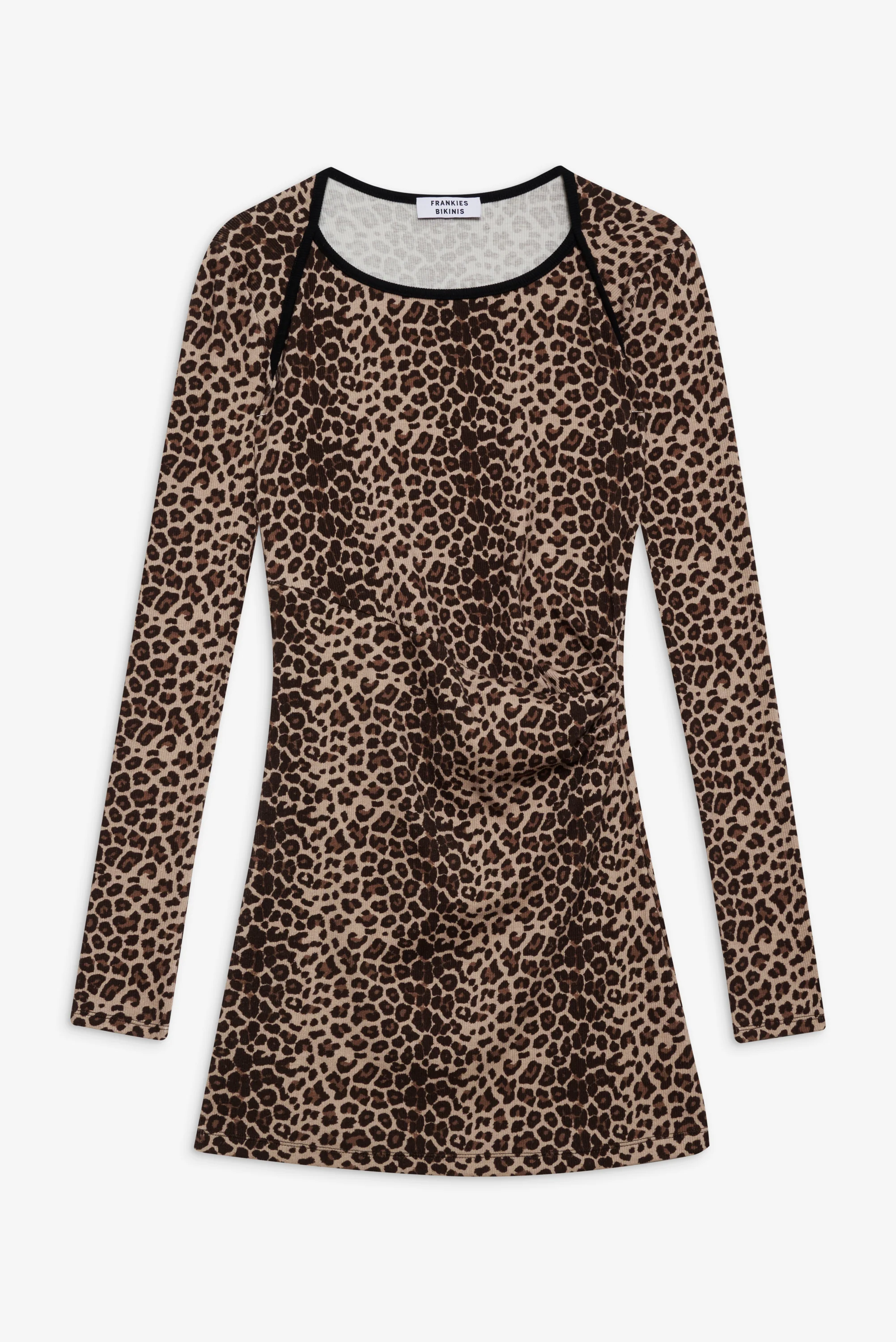 Chelsea Long Sleeve Mini Dress - Cheetah - Image 3