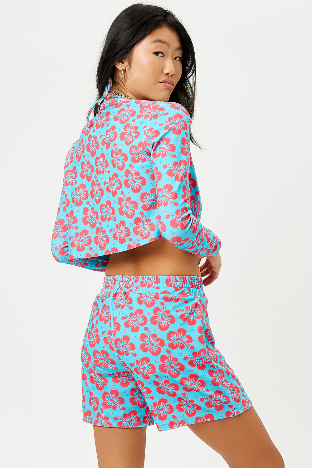 Cheri Terry Cardigan Sweater - Blue Magic - Image 5