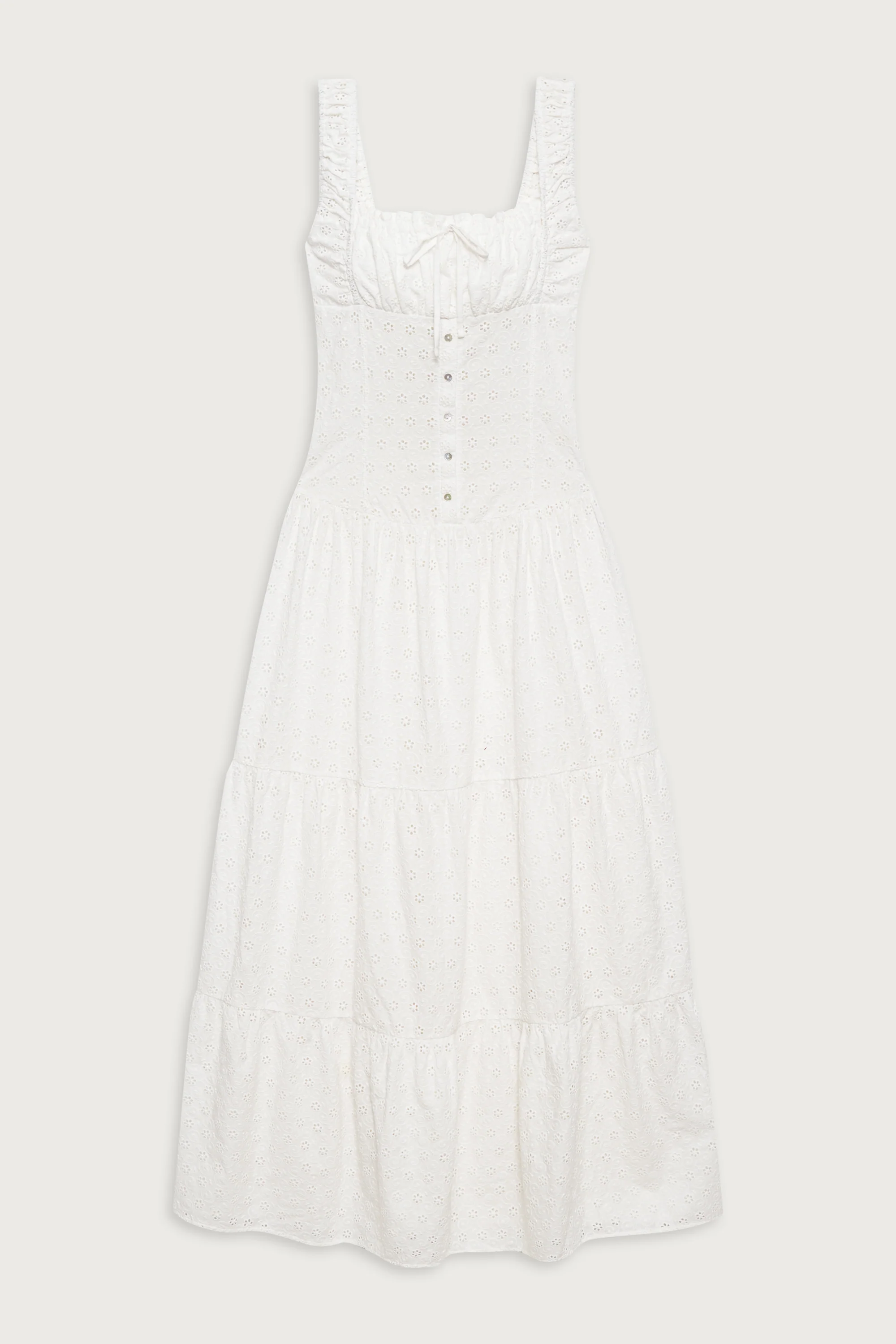 Christabelle Eyelet Maxi Dress - Angel's Wing - Image 4