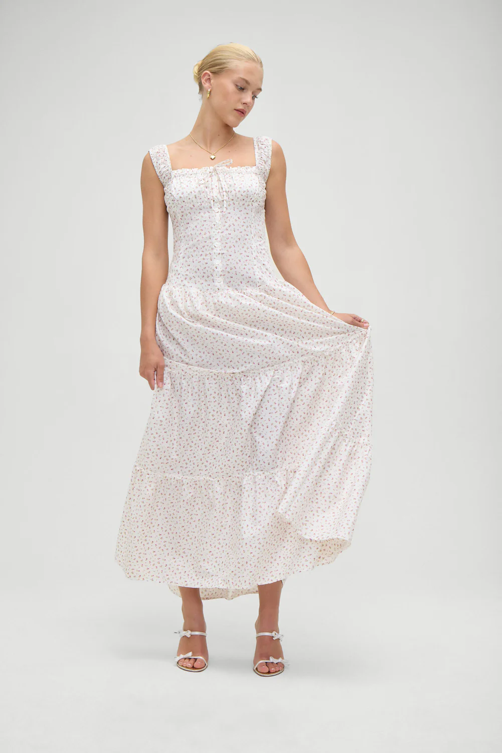 Christabelle Floral Ruffle Maxi Dress - Tea Party - Image 5
