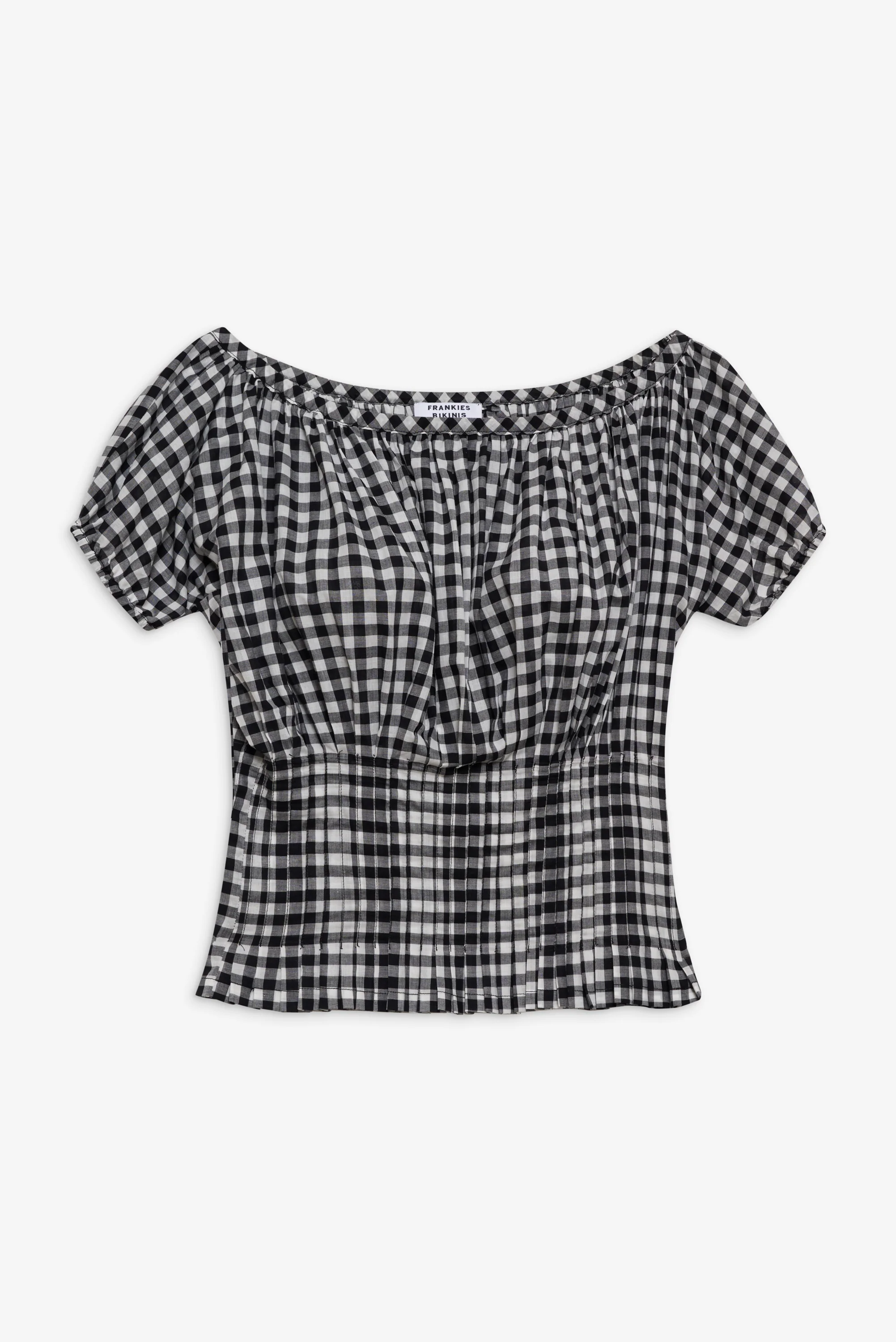 Cider Blouse - Black Gingham - Image 3