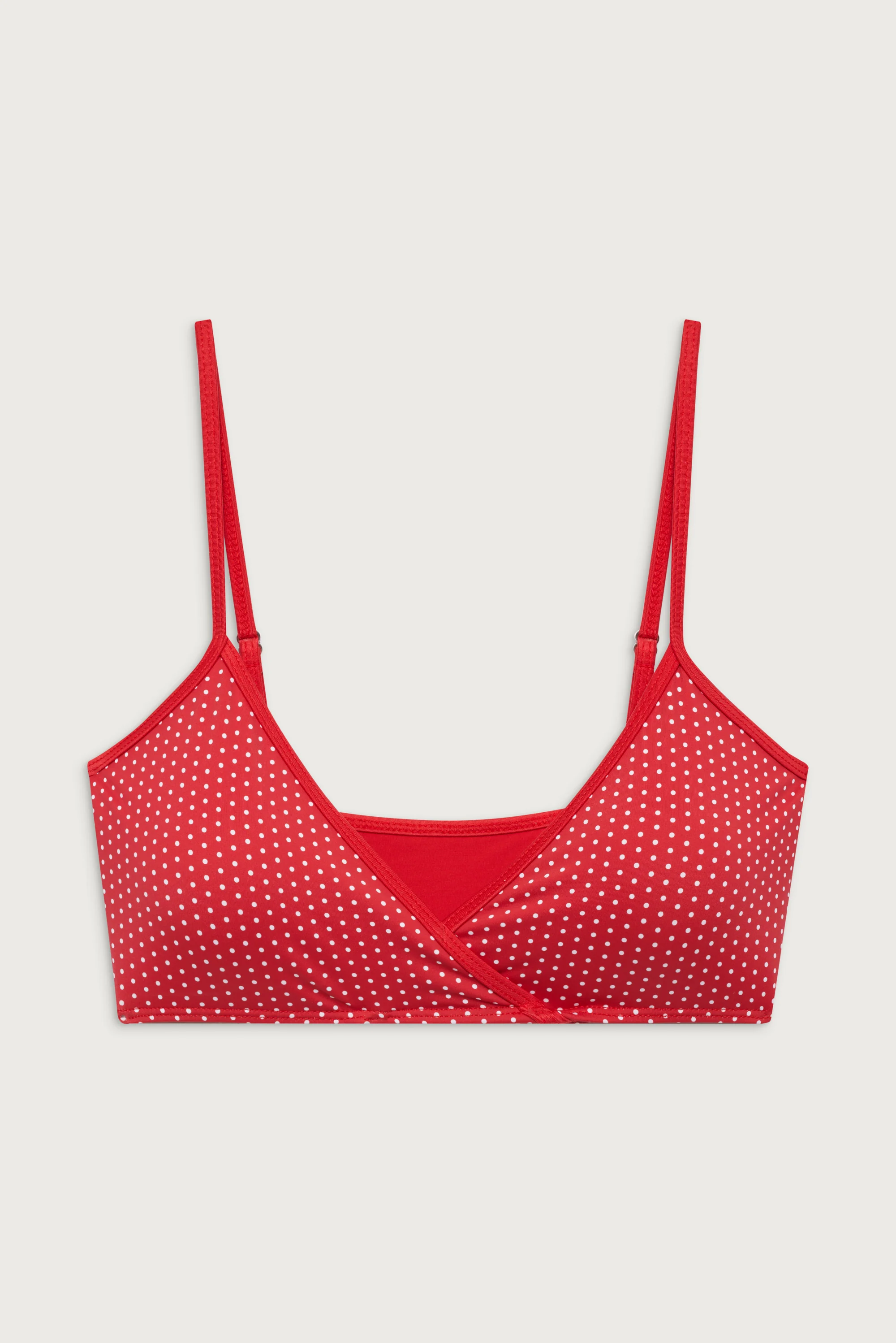 Clairo Bralette Bikini Top - Scarlet Dot - Image 3