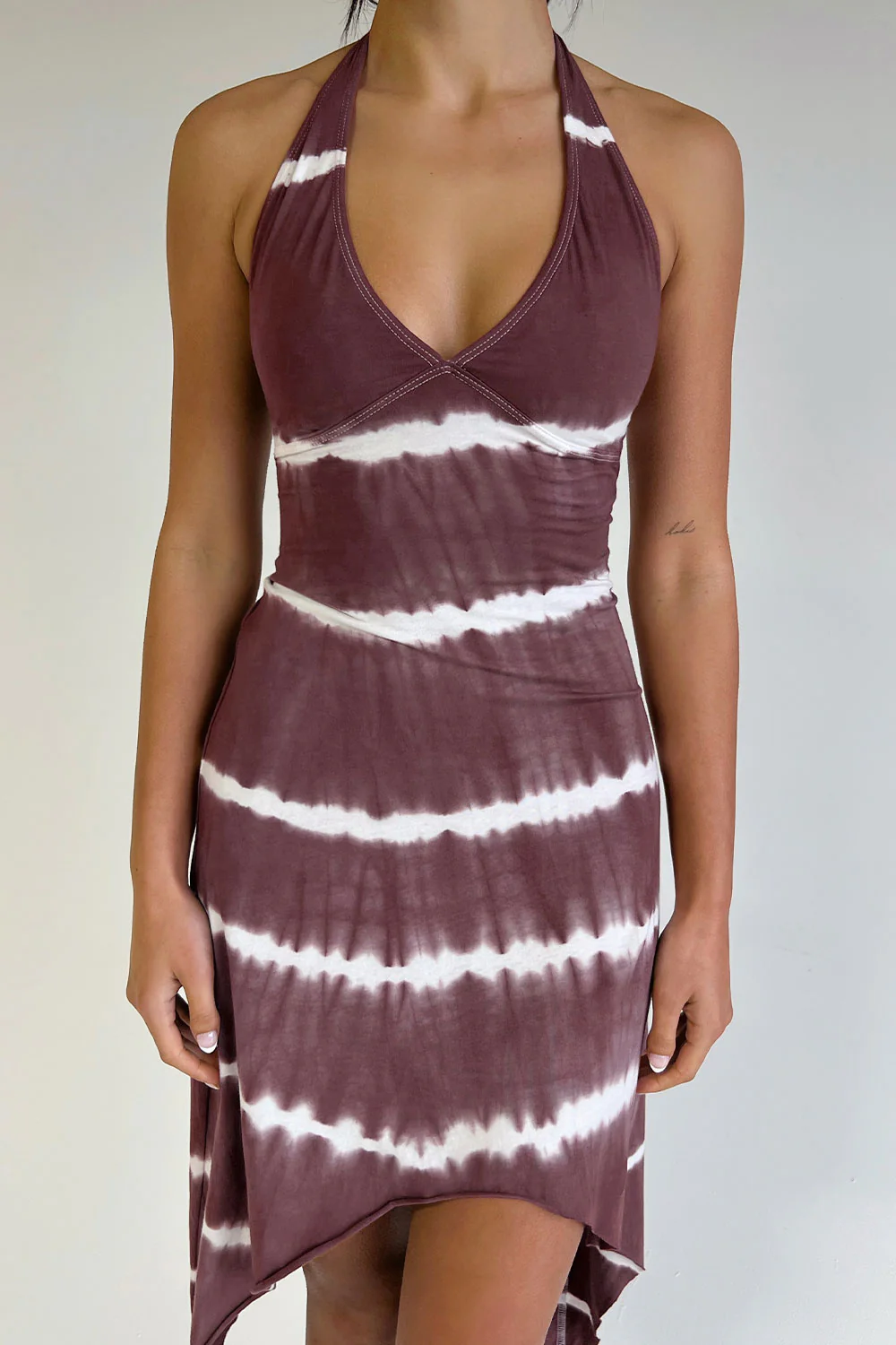 Claudia Halter Tie Dye Dress - Taro Tie Dye - Image 3