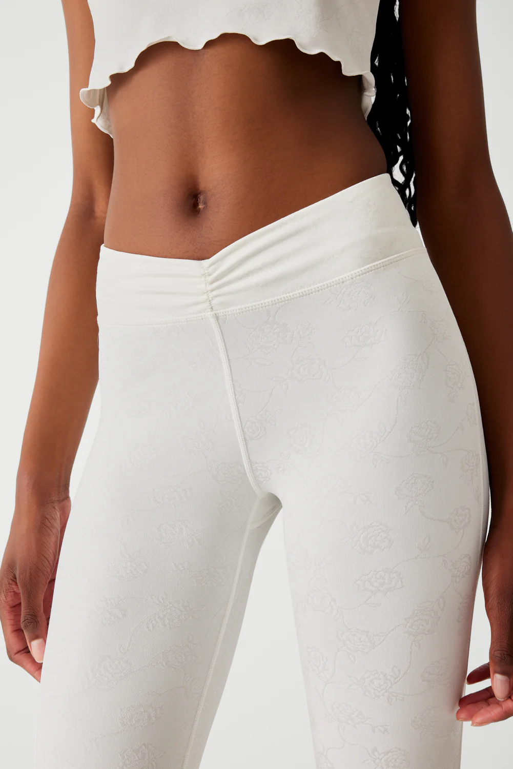 Clementine Low Waist Flare Legging - Moon Flower - Image 2