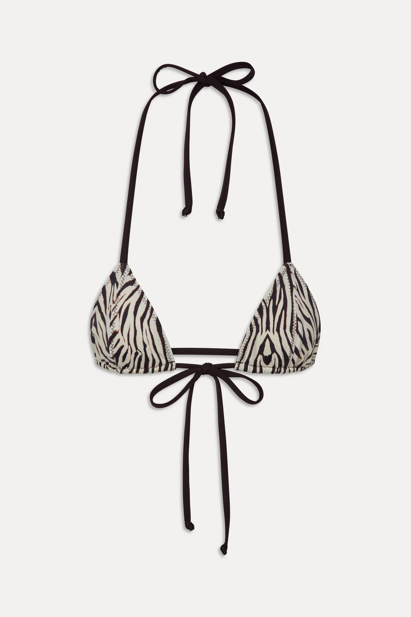 Coastal Micro Triangle Bikini Top - Zebra - Image 3